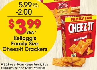 Ralphs Kellogg's family size cheez-it crackers offer