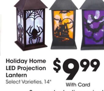 Ralphs Holiday home led projection lantern offer