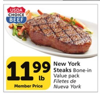 Vons New york steaks offer