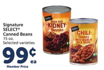 Vons Signature select canned beans offer