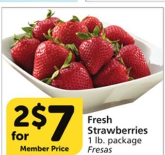 Vons Fresh strawberries offer