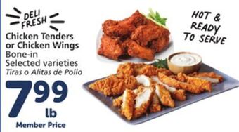 Vons Chicken tenders or chicken wings offer