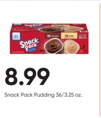 Stater Bros Snack pack pudding offer