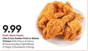 Stater Bros Cleo & leo golden fried or baked chicken offer