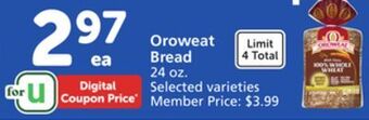 Vons Oroweat bread offer