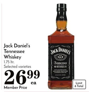 Pavilions Jack daniel's tennessee whiskey offer