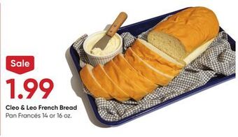 Stater Bros Cleo & leo french bread offer