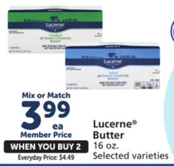 Vons Lucerne butter offer