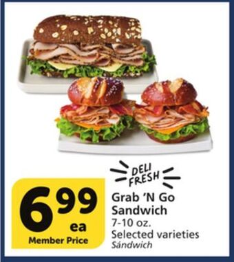 Vons Grab'n go sandwich offer