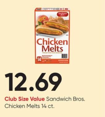 Stater Bros Sandwich bros. chicken melts offer