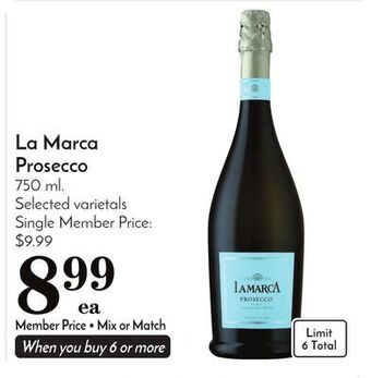 Pavilions La marca prosecco offer