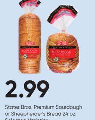 Stater Bros Stater bros. premium sourdough or sheepherder's bread offer