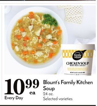 Pavilions Blount's family kitchen soup offer