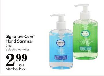 Pavilions Signature care hand sanitizer offer