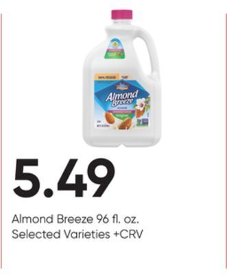 Stater Bros Blue diamond almond breeze offer