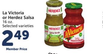Albertsons La victoria or herdez salsa offer