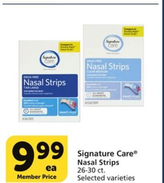Albertsons Signature care nasal strips offer