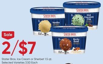 Stater Bros Stater bros. ice cream or sherbet offer