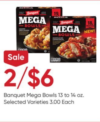 Stater Bros Banquet mega bowls offer