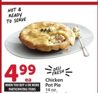 Albertsons Chicken pot pie offer