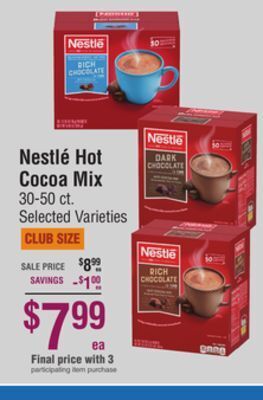 Smart & Final Nestlé hot cocoa mix offer