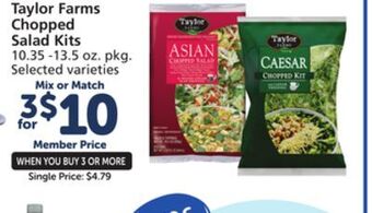 Albertsons Taylor farms chopped salad kits offer