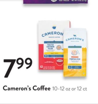 Fresh Thyme Cameron's coffee offer