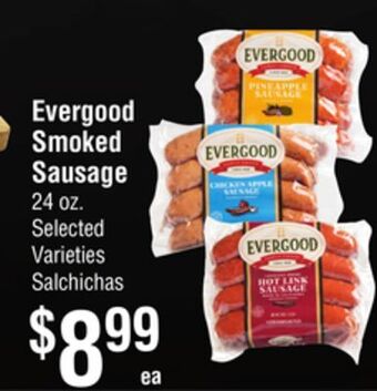 Smart & Final Evergood smoked sausage offer