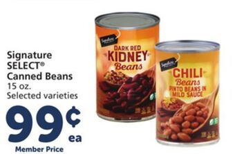Albertsons Signature select canned beans offer