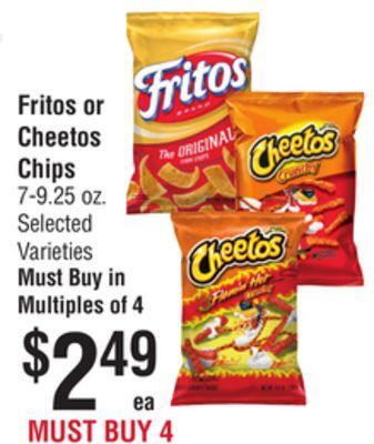 Smart & Final Fritos or cheetos chips offer