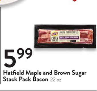 Fresh Thyme Hatfield maple and brown sugar stack pack bacon offer