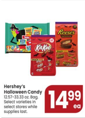 Jewel-Osco Hershey's halloween candy offer