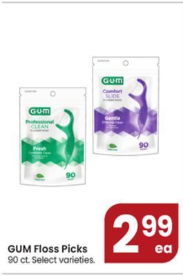 Jewel-Osco Gum floss picks offer