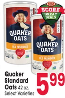 Jewel-Osco Quaker standard oats offer