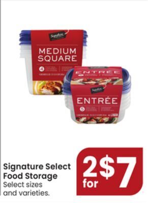 Jewel-Osco Signature select food storage offer