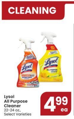 Jewel-Osco Lysol all purpose cleaner offer