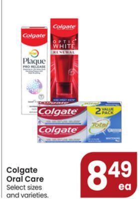 Jewel-Osco Colgate oral care offer