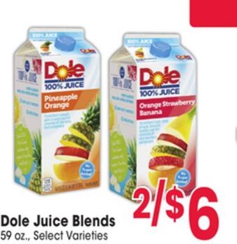 Jewel-Osco Dole juice blends offer