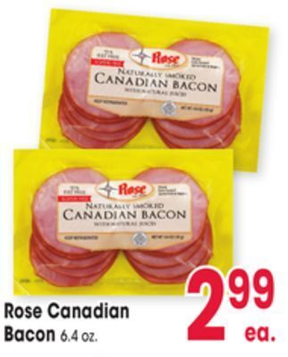 Jewel-Osco Rose canadian bacon offer