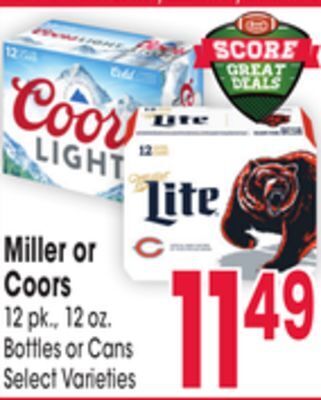 Jewel-Osco Miller or coors offer