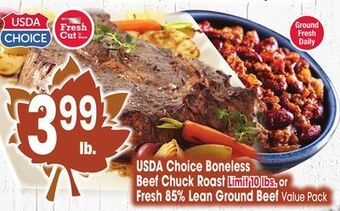 Jewel-Osco Usda choice boneless beef chuck roast offer