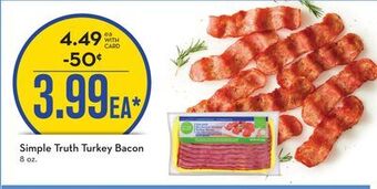 Mariano's Simple truth turkey bacon offer