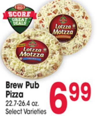 Jewel-Osco Brew pub pizza offer