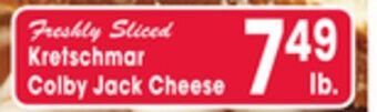 Jewel-Osco Kretschmar colby jack cheese offer