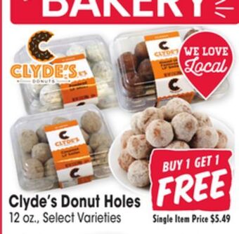 Jewel-Osco Clyde's donut holes offer
