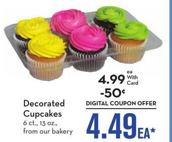Mariano's Decorated cupcakes offer