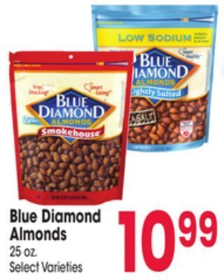 Jewel-Osco Blue diamond almonds offer