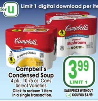 Jewel-Osco Campbell's condensed soup offer
