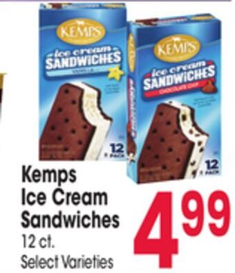 Jewel-Osco Kemps ice cream sandwiches offer