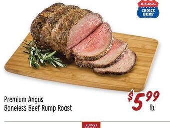 Sprouts Farmers Market Premium angus boneless beef rump roast offer